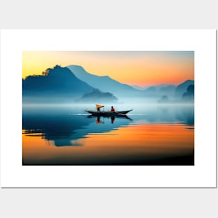 Lake Landscape Meditation Serene Calm Posters and Art